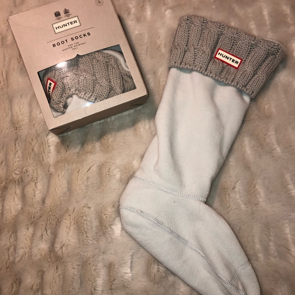 HUNTER Original Six-Stitch Cable Tall Boot Socks